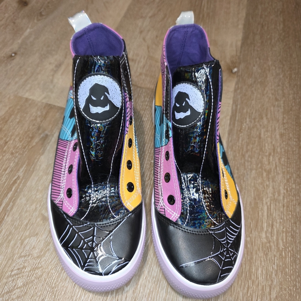 Women's High-Top Sneakers with Spider Web Design - Multicolor - Picture 1 of 15